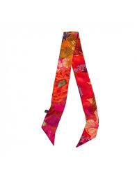 TWILLY SCARF 5x85 BOUQUET PINK