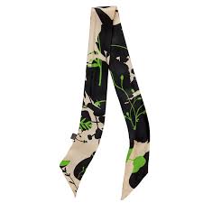 TWILLY SCARF 5x85 MONOCROME CREAM