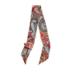 TWILLY SCARF 5x85 ROYAL PAISLEY BLUE