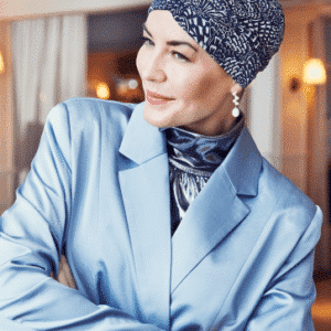 YOGA TURBAN FLOATING NAVY