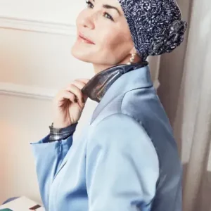 YAMA TURBAN FLOATING NAVY AW24