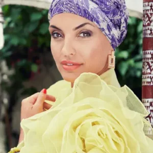 AMBER BOHO TURBAN - Purple Romance