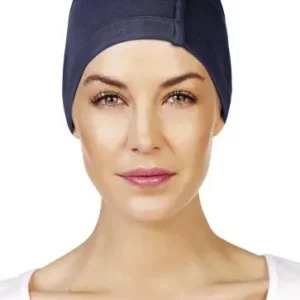 CHANDRA NIGHT CAP BAMBOO - Blue Melange