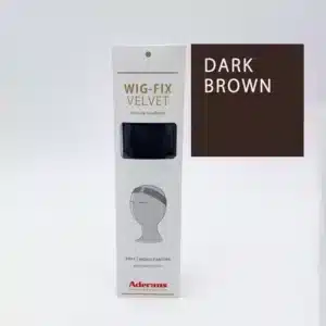WIG FIX VELVET/KLITTEBAND DARKBROWN